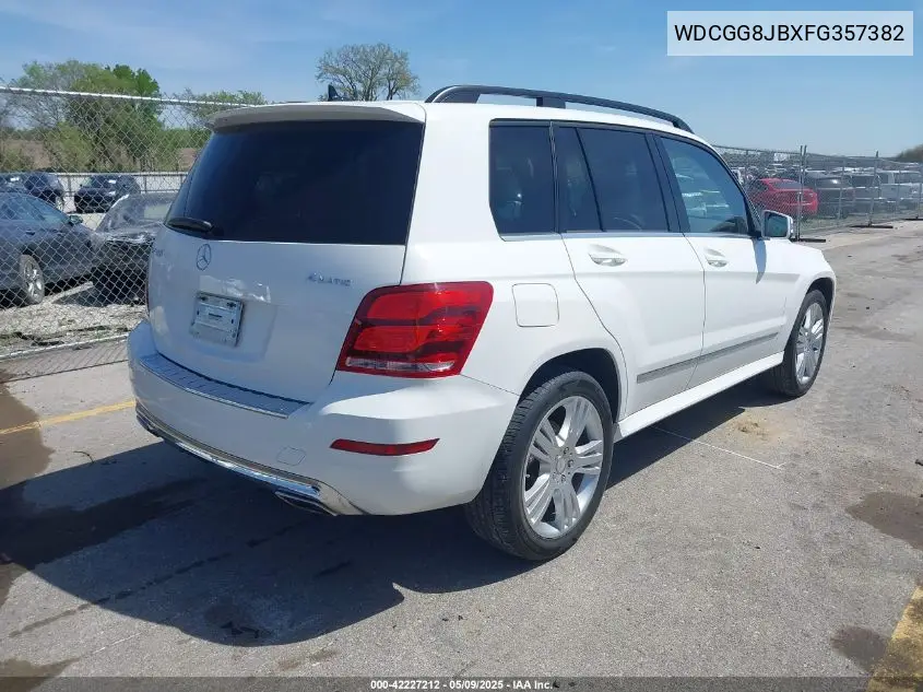 2015 Mercedes-Benz Glk 350 4Matic VIN: WDCGG8JBXFG357382 Lot: 42227212