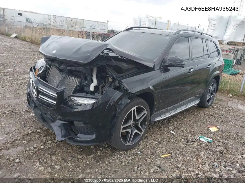 2017 Mercedes-Benz Gls 450 4Matic VIN: 4JGDF6EE8HA935243 Lot: 12300935