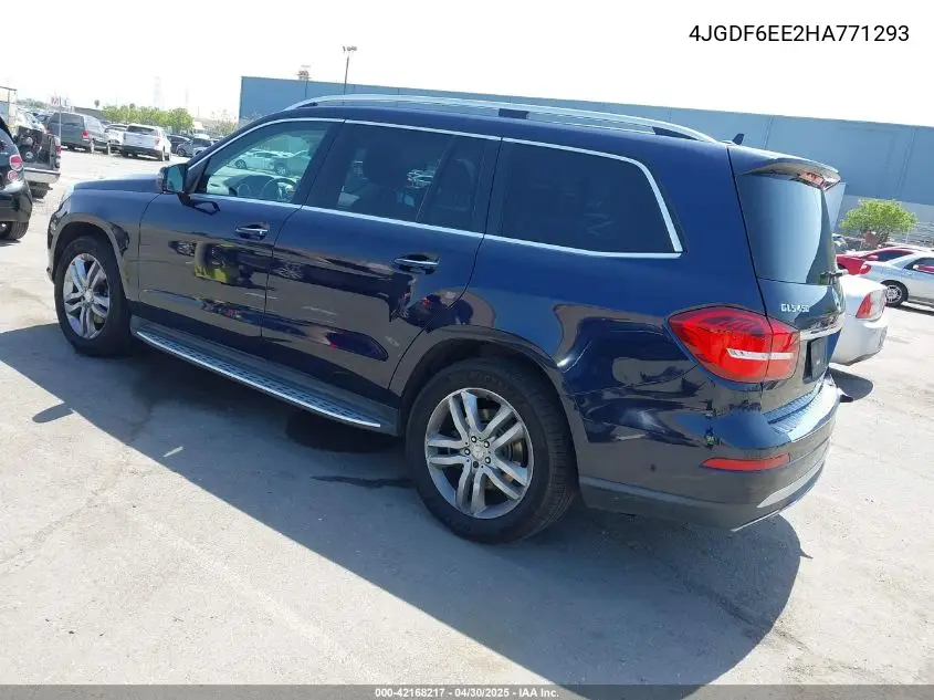 2017 Mercedes-Benz Gls 450 4Matic VIN: 4JGDF6EE2HA771293 Lot: 42168217