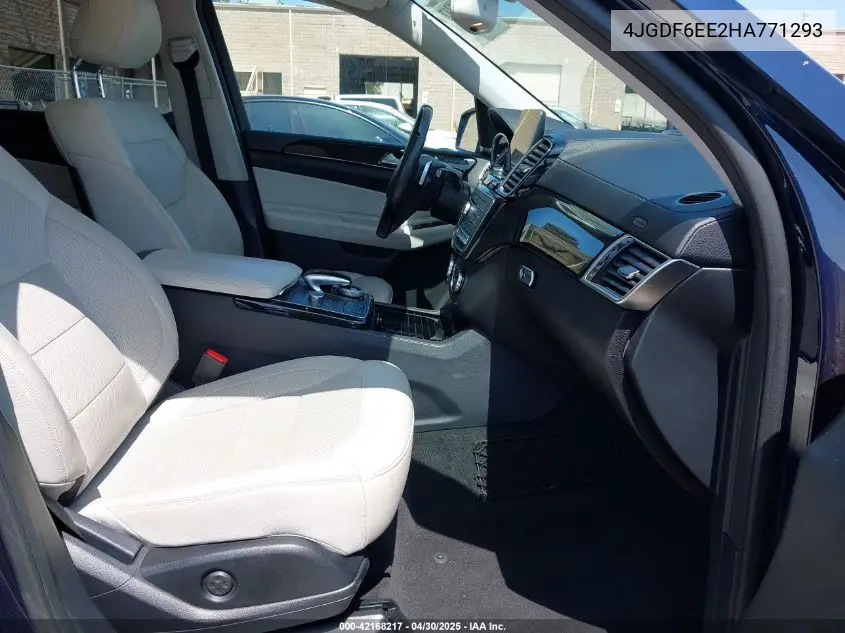 2017 Mercedes-Benz Gls 450 4Matic VIN: 4JGDF6EE2HA771293 Lot: 42168217