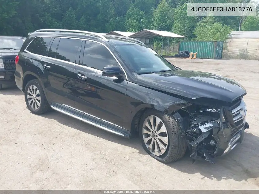 2017 Mercedes-Benz Gls 450 4Matic VIN: 4JGDF6EE3HA813776 Lot: 42210505