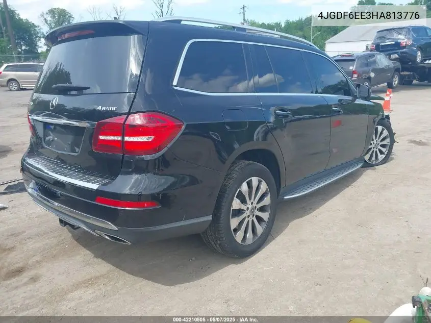 2017 Mercedes-Benz Gls 450 4Matic VIN: 4JGDF6EE3HA813776 Lot: 42210505
