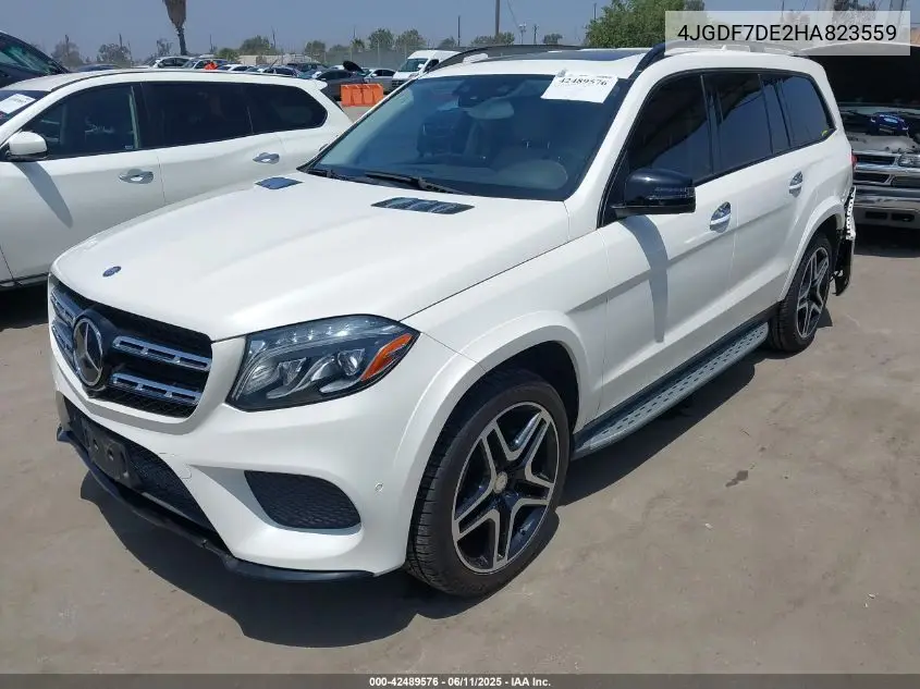 2017 Mercedes-Benz Gls 550 4Matic VIN: 4JGDF7DE2HA823559 Lot: 42489576