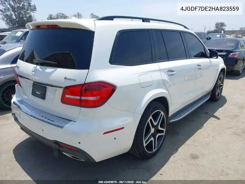 2017 Mercedes-Benz Gls 550 4Matic VIN: 4JGDF7DE2HA823559 Lot: 42489576