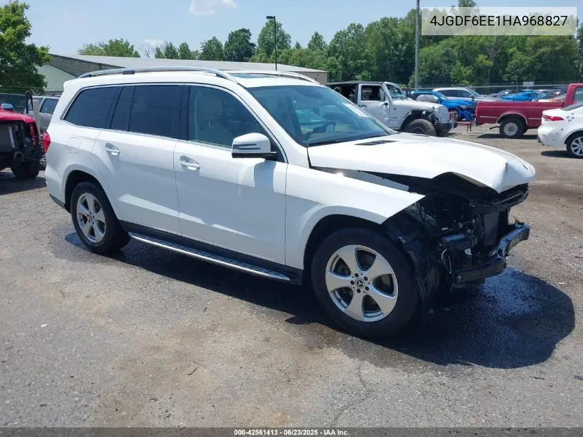 2017 Mercedes-Benz Gls 450 4Matic VIN: 4JGDF6EE1HA968827 Lot: 42561413
