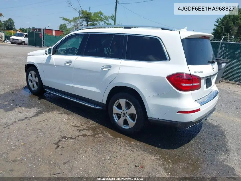 2017 Mercedes-Benz Gls 450 4Matic VIN: 4JGDF6EE1HA968827 Lot: 42561413