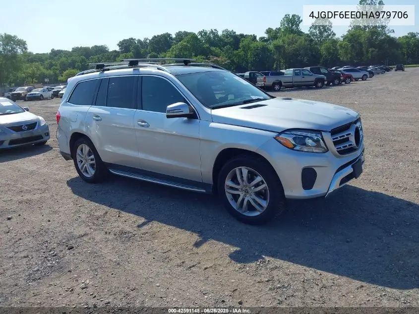 2017 Mercedes-Benz Gls 450 4Matic VIN: 4JGDF6EE0HA979706 Lot: 42591148