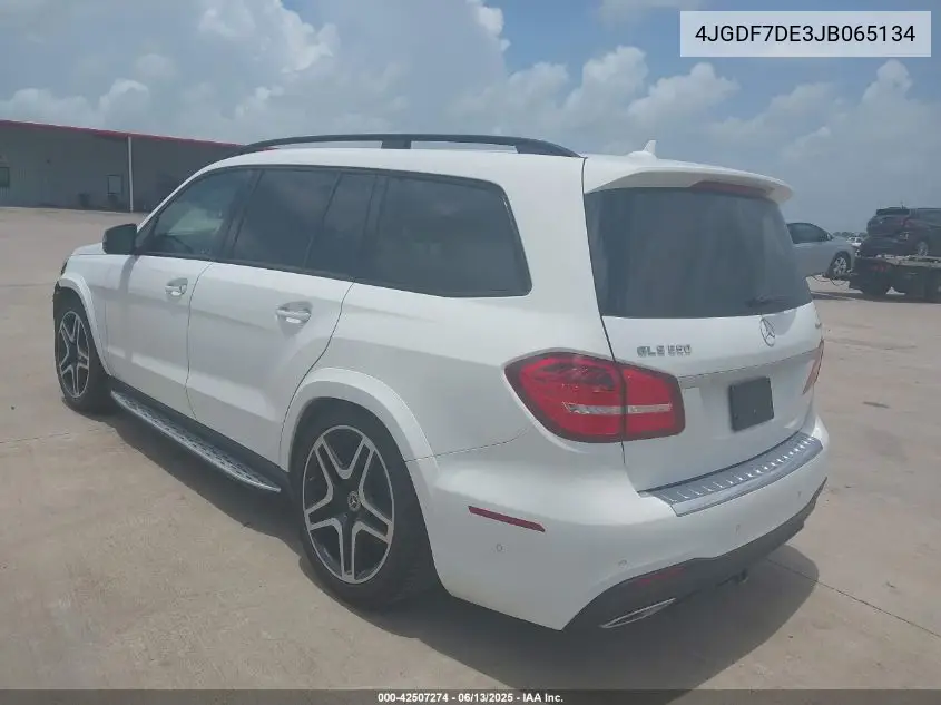 2018 Mercedes-Benz Gls 550 4Matic VIN: 4JGDF7DE3JB065134 Lot: 42507274