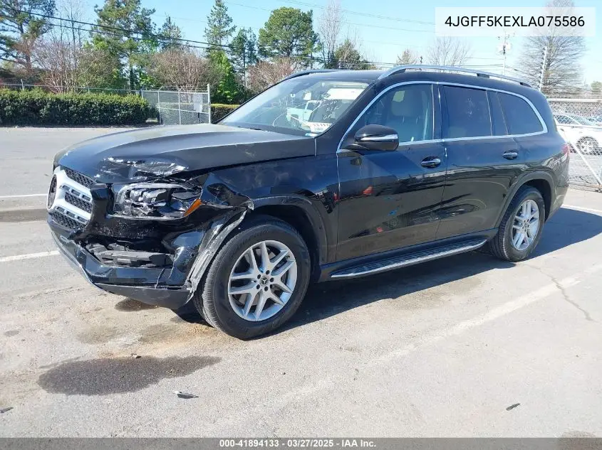 2020 Mercedes-Benz Gls 450 4Matic VIN: 4JGFF5KEXLA075586 Lot: 41894133