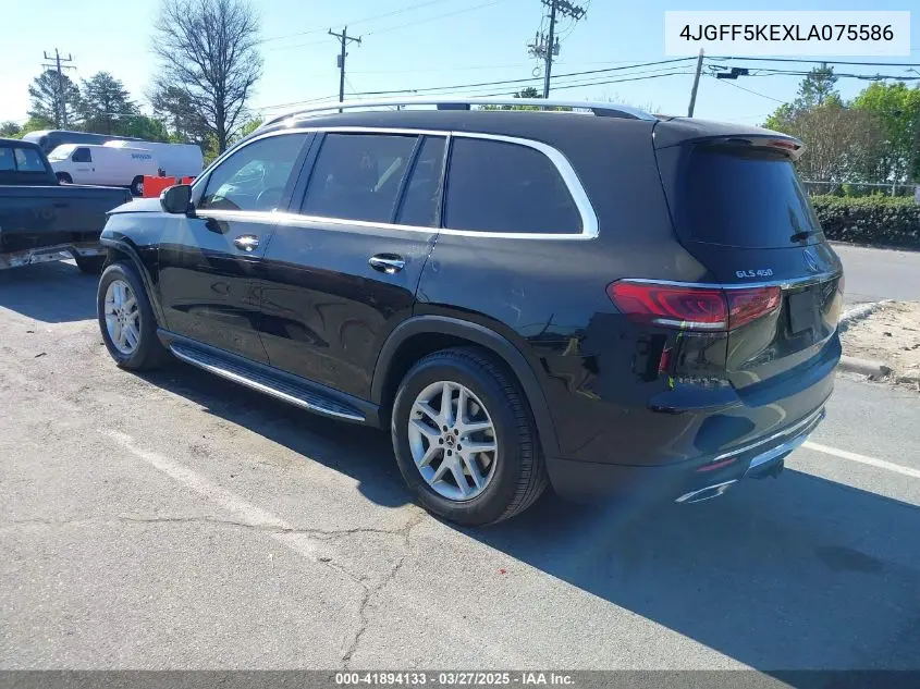 2020 Mercedes-Benz Gls 450 4Matic VIN: 4JGFF5KEXLA075586 Lot: 41894133
