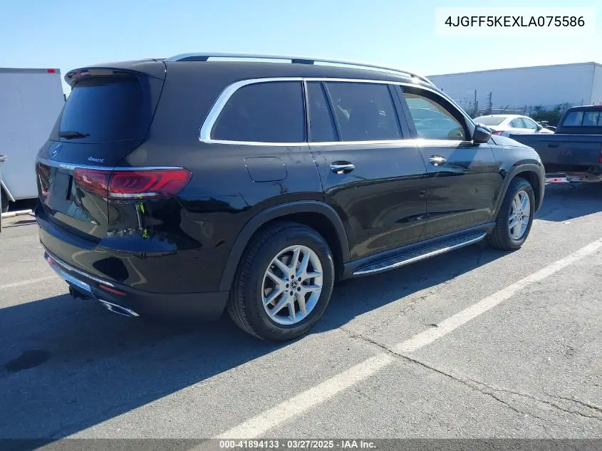 2020 Mercedes-Benz Gls 450 4Matic VIN: 4JGFF5KEXLA075586 Lot: 41894133