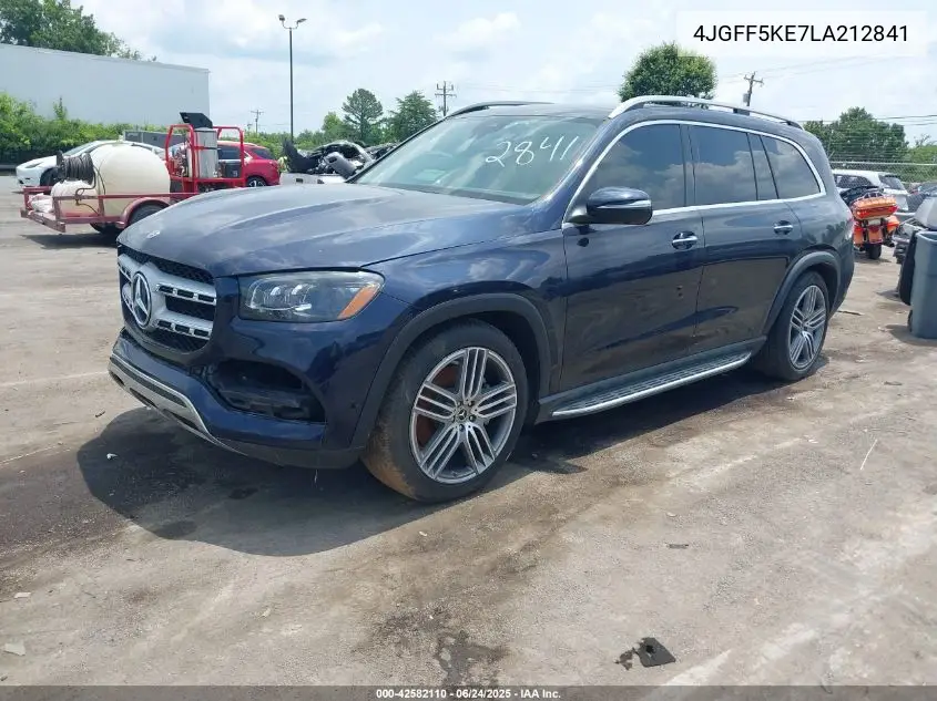 2020 Mercedes-Benz Gls 450 4Matic VIN: 4JGFF5KE7LA212841 Lot: 42582110