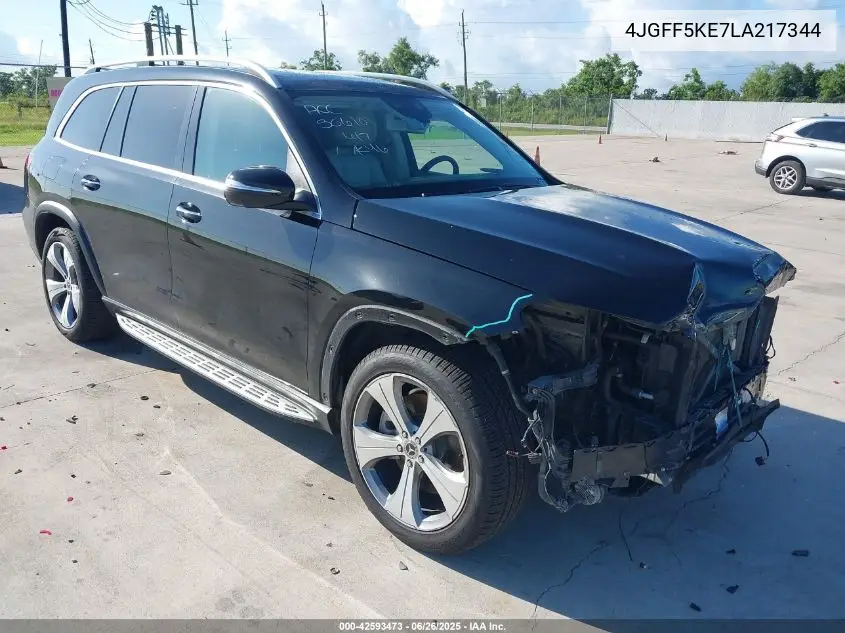 2020 Mercedes-Benz Gls 450 4Matic VIN: 4JGFF5KE7LA217344 Lot: 42593473