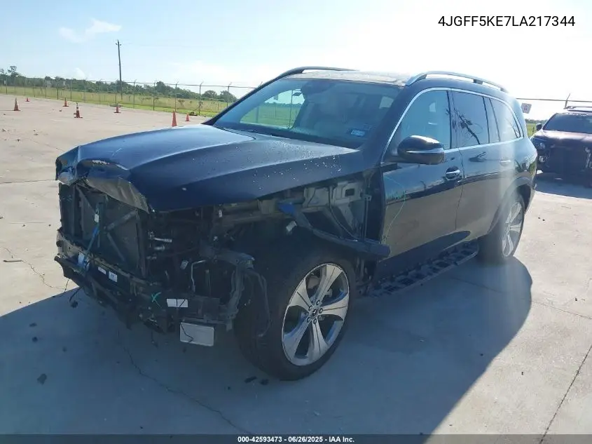 2020 Mercedes-Benz Gls 450 4Matic VIN: 4JGFF5KE7LA217344 Lot: 42593473