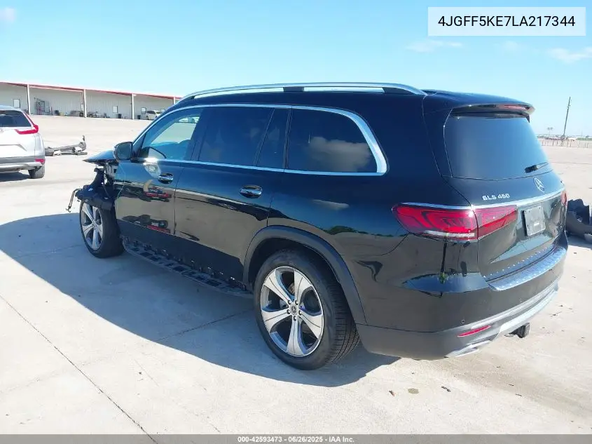 2020 Mercedes-Benz Gls 450 4Matic VIN: 4JGFF5KE7LA217344 Lot: 42593473