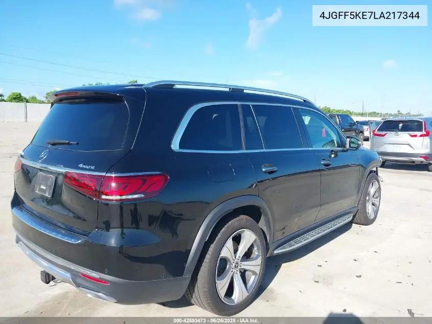 2020 Mercedes-Benz Gls 450 4Matic VIN: 4JGFF5KE7LA217344 Lot: 42593473