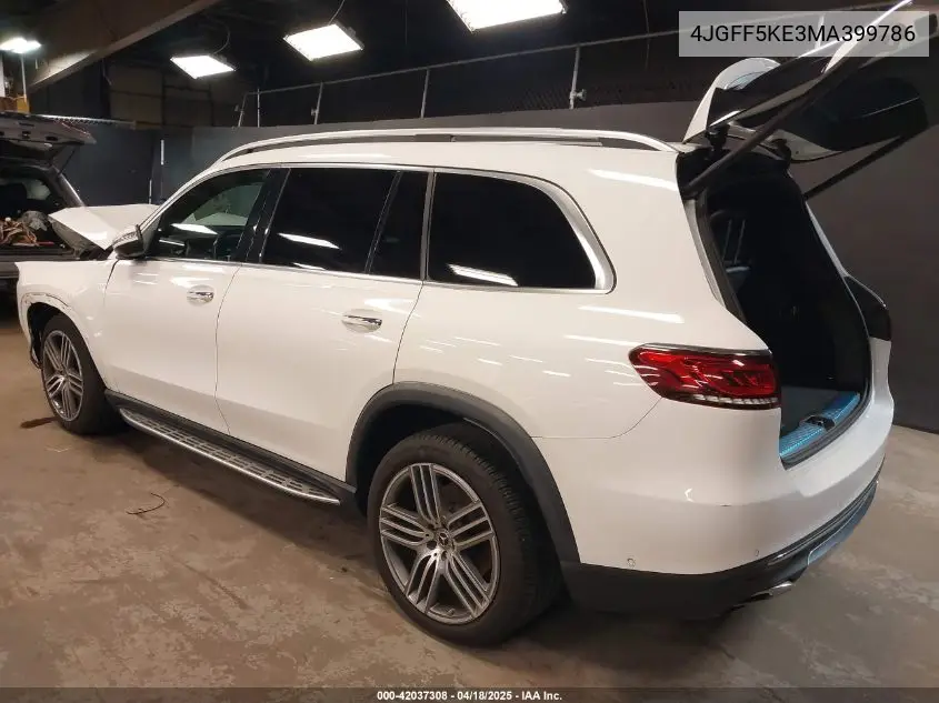 2021 Mercedes-Benz Gls 450 4Matic VIN: 4JGFF5KE3MA399786 Lot: 42037308