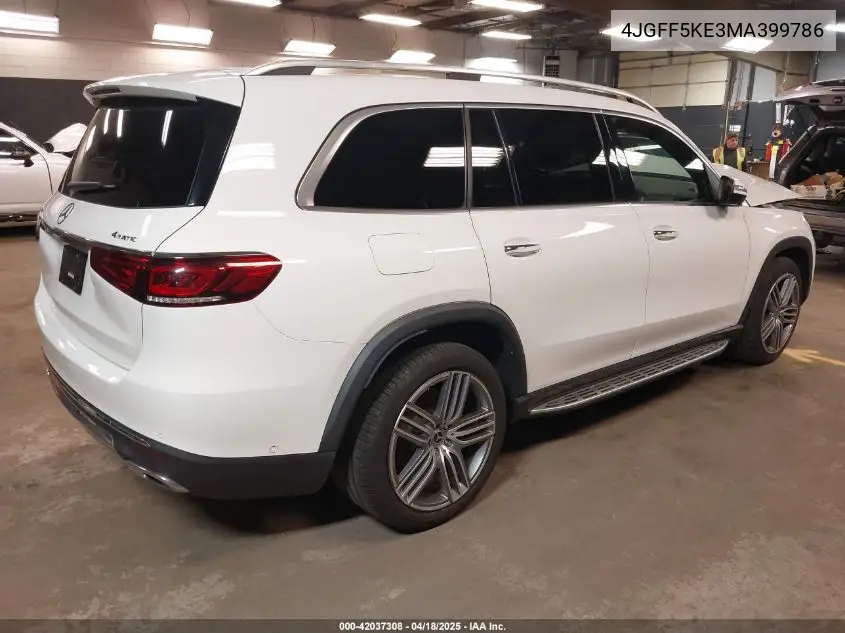 2021 Mercedes-Benz Gls 450 4Matic VIN: 4JGFF5KE3MA399786 Lot: 42037308