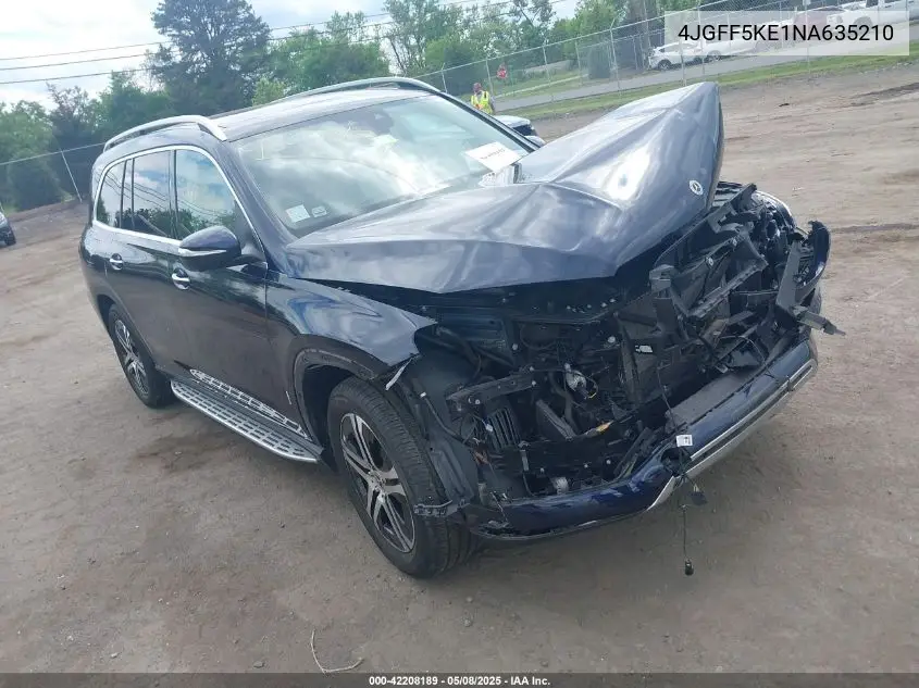 2022 Mercedes-Benz Gls 450 4Matic VIN: 4JGFF5KE1NA635210 Lot: 42208189