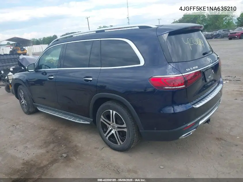 2022 Mercedes-Benz Gls 450 4Matic VIN: 4JGFF5KE1NA635210 Lot: 42208189