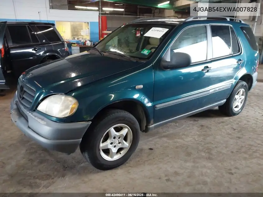 1998 Mercedes-Benz Ml 320 Classic VIN: 4JGAB54EXWA007828 Lot: 42490411