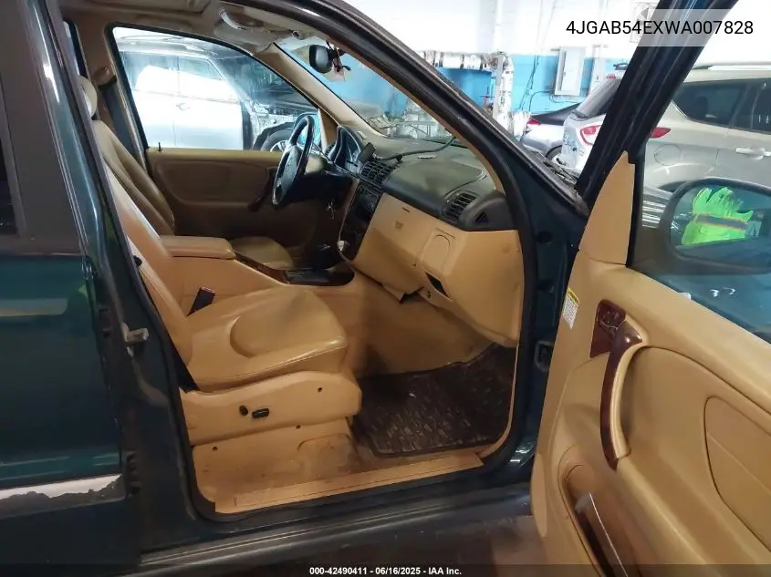 1998 Mercedes-Benz Ml 320 Classic VIN: 4JGAB54EXWA007828 Lot: 42490411