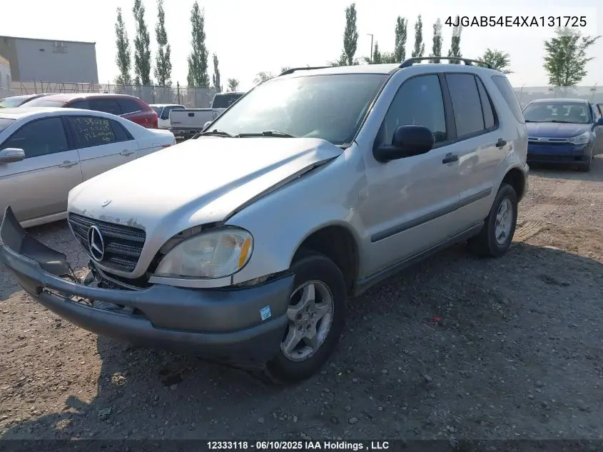 1999 Mercedes-Benz Ml 320 Classic VIN: 4JGAB54E4XA131725 Lot: 12333118