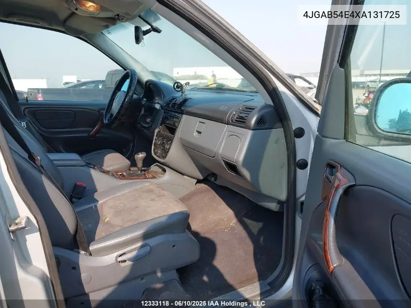 1999 Mercedes-Benz Ml 320 Classic VIN: 4JGAB54E4XA131725 Lot: 12333118