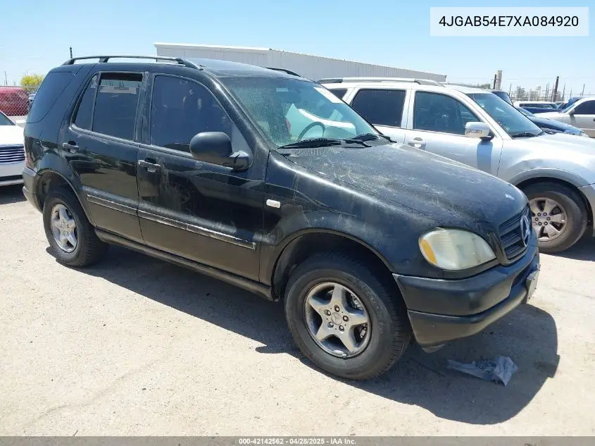 1999 Mercedes-Benz Ml 320 VIN: 4JGAB54E7XA084920 Lot: 42142562
