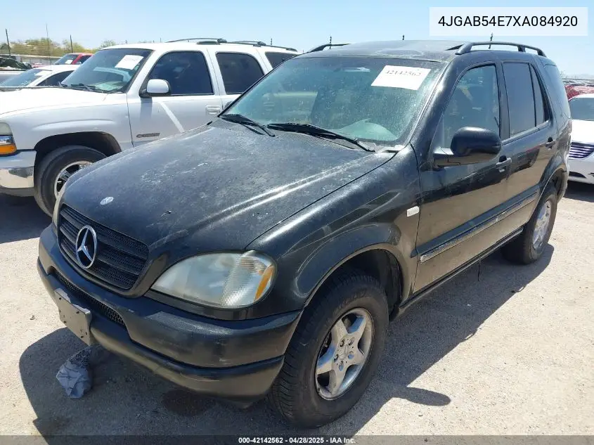 1999 Mercedes-Benz Ml 320 VIN: 4JGAB54E7XA084920 Lot: 42142562