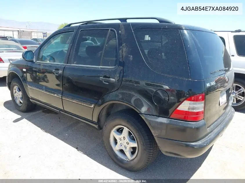 1999 Mercedes-Benz Ml 320 VIN: 4JGAB54E7XA084920 Lot: 42142562
