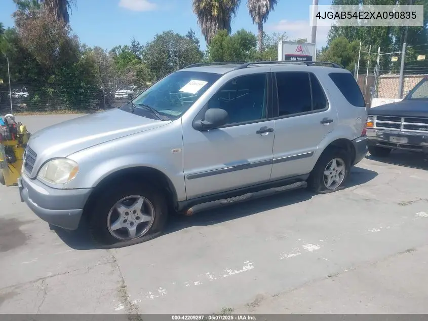 1999 Mercedes-Benz Ml 320 VIN: 4JGAB54E2XA090835 Lot: 42209297