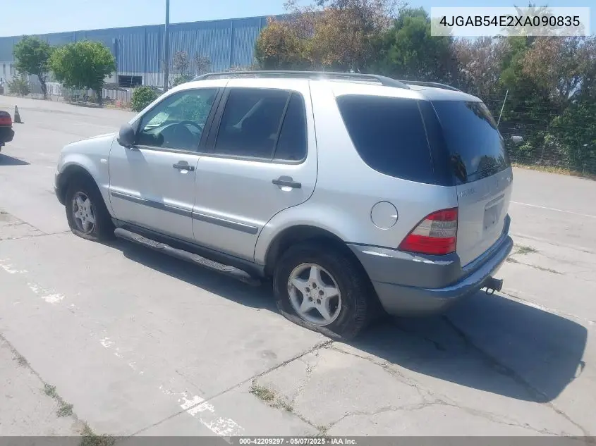 1999 Mercedes-Benz Ml 320 VIN: 4JGAB54E2XA090835 Lot: 42209297