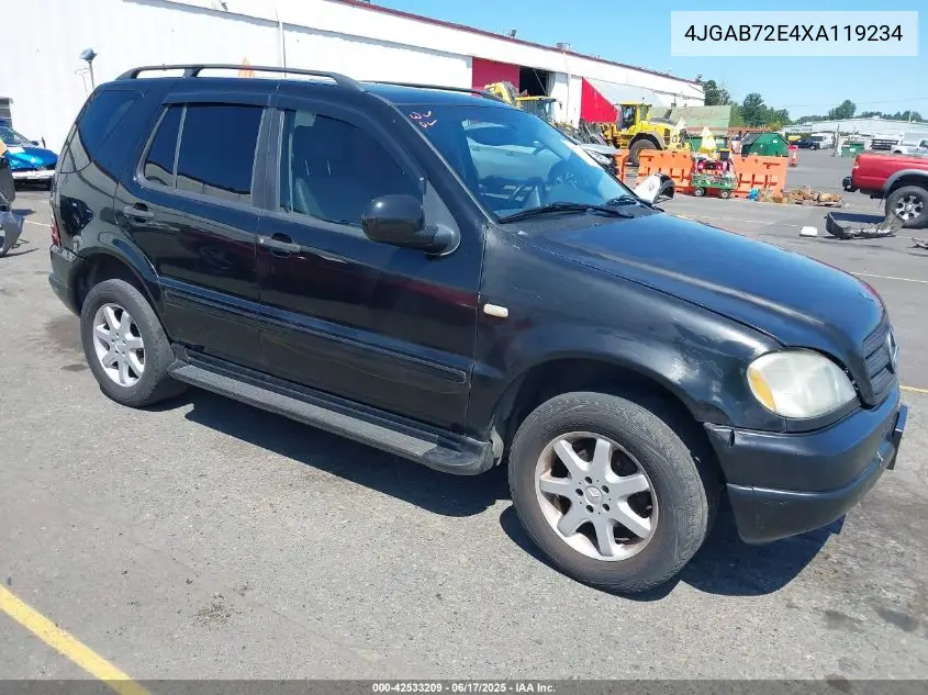 1999 Mercedes-Benz Ml 430 VIN: 4JGAB72E4XA119234 Lot: 42533209