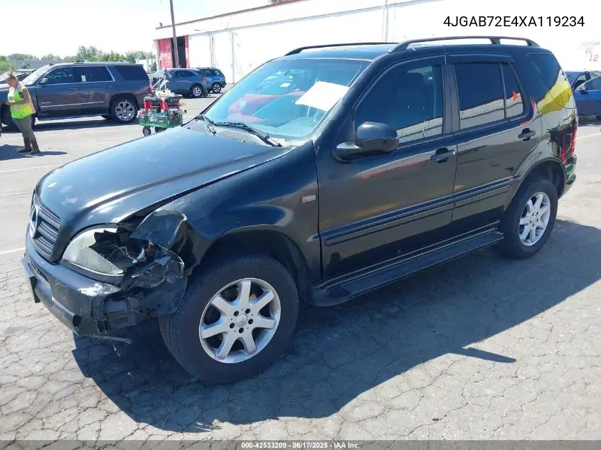 1999 Mercedes-Benz Ml 430 VIN: 4JGAB72E4XA119234 Lot: 42533209
