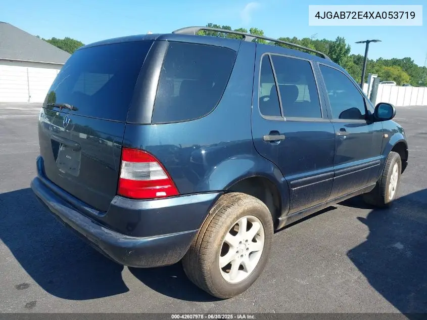1999 Mercedes-Benz Ml 430 VIN: 4JGAB72E4XA053719 Lot: 42607978