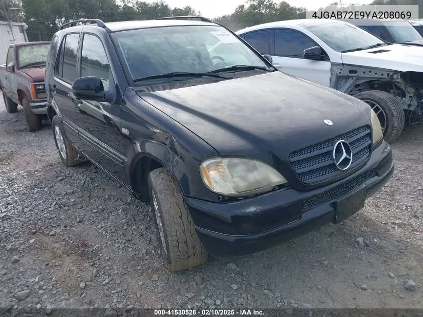 2000 Mercedes-Benz Ml 430 VIN: 4JGAB72E9YA208069 Lot: 41530528