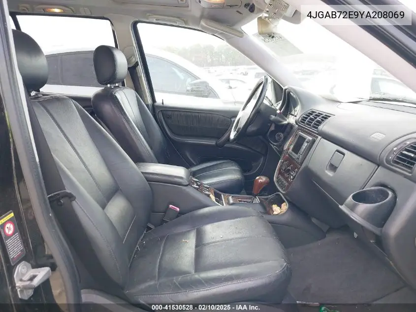 2000 Mercedes-Benz Ml 430 VIN: 4JGAB72E9YA208069 Lot: 41530528