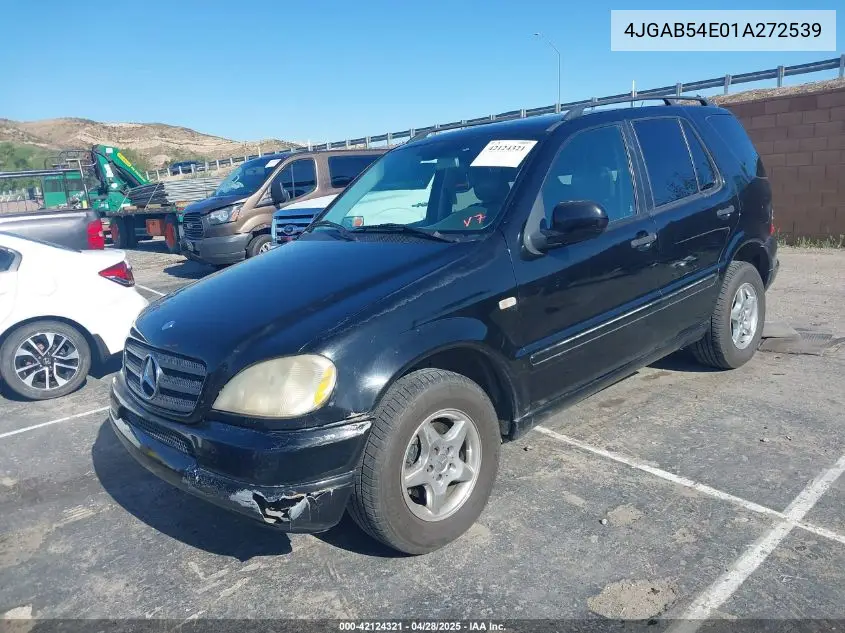 2001 Mercedes-Benz Ml 320 VIN: 4JGAB54E01A272539 Lot: 42124321