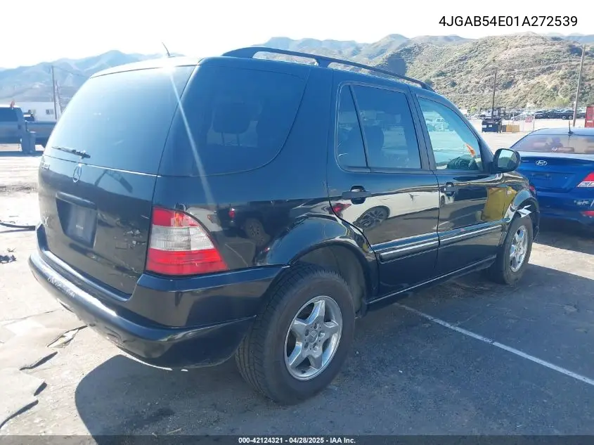2001 Mercedes-Benz Ml 320 VIN: 4JGAB54E01A272539 Lot: 42124321