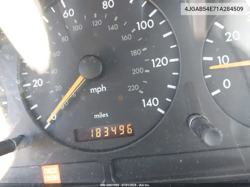 2001 Mercedes-Benz Ml 320 VIN: 4JGAB54E71A284509 Lot: 42637984