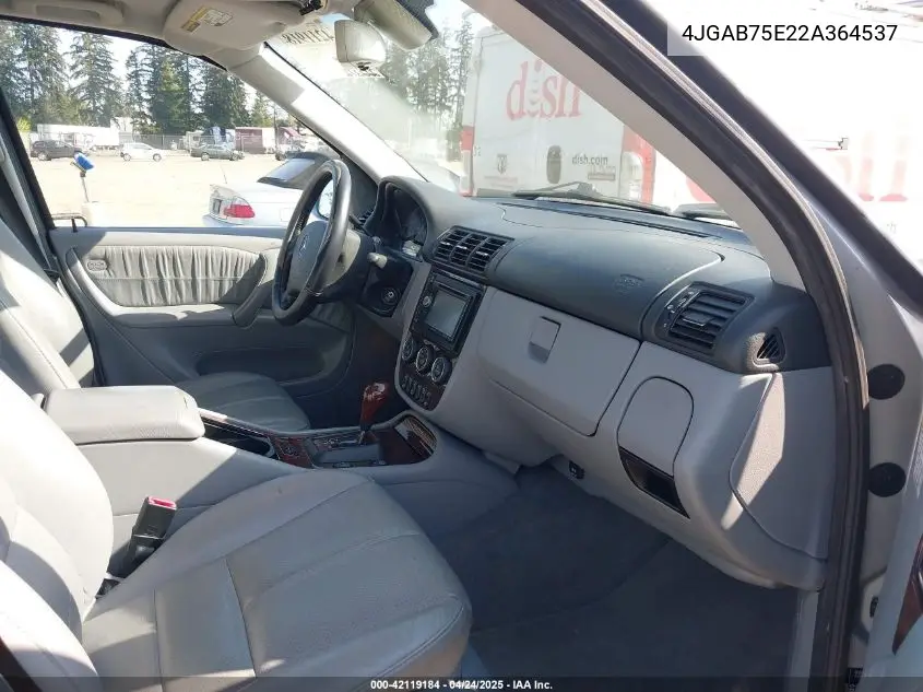 2002 Mercedes-Benz Ml 500 VIN: 4JGAB75E22A364537 Lot: 42119184