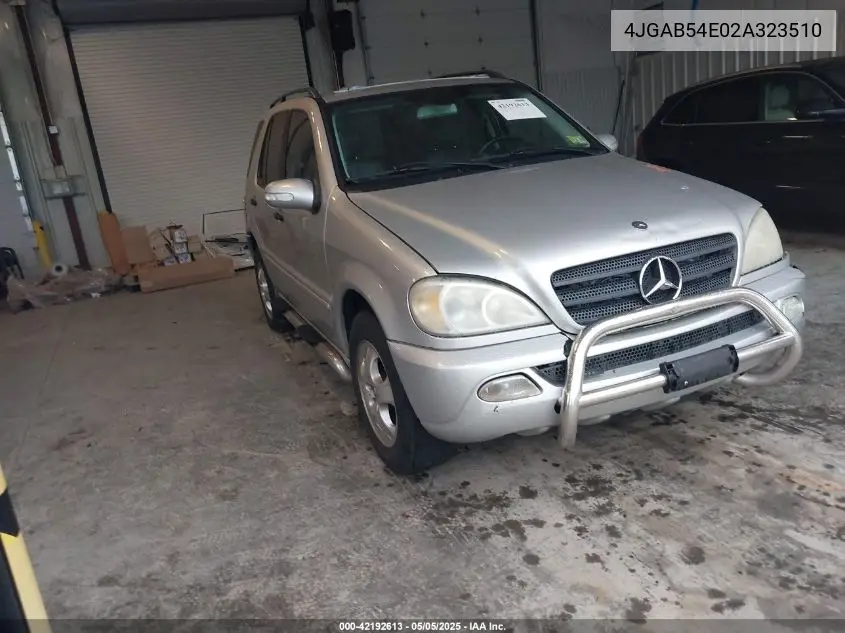 2002 Mercedes-Benz Ml 320 VIN: 4JGAB54E02A323510 Lot: 42192613