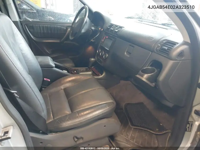 2002 Mercedes-Benz Ml 320 VIN: 4JGAB54E02A323510 Lot: 42192613