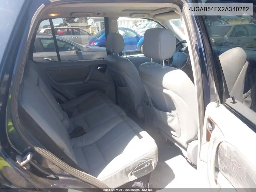 2002 Mercedes-Benz Ml 320 VIN: 4JGAB54EX2A340282 Lot: 42237129