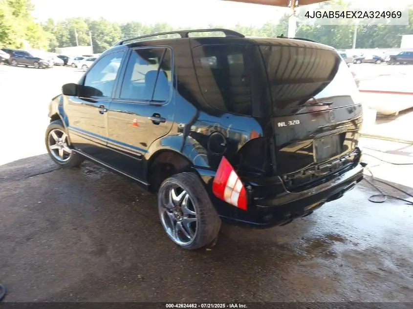2002 Mercedes-Benz Ml 320 VIN: 4JGAB54EX2A324969 Lot: 42624462