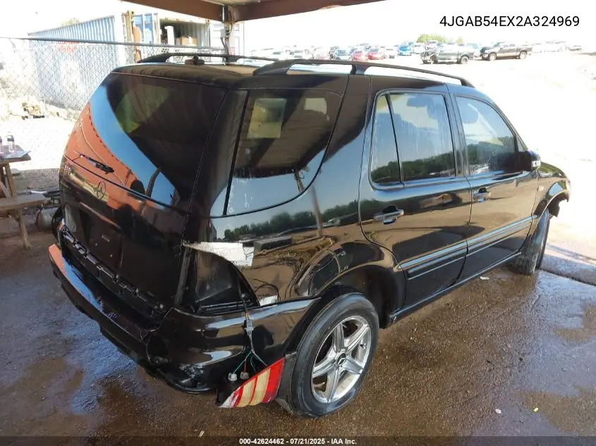 2002 Mercedes-Benz Ml 320 VIN: 4JGAB54EX2A324969 Lot: 42624462