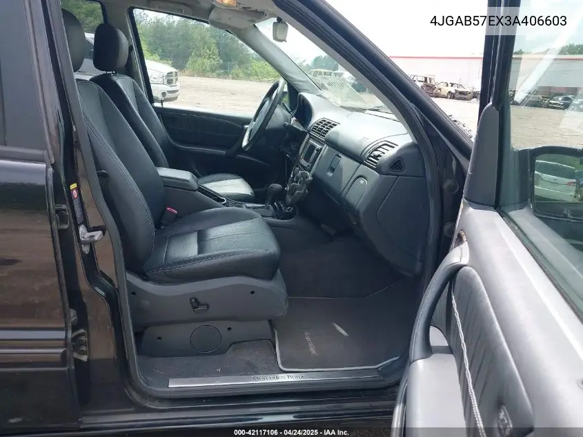 2003 Mercedes-Benz Ml 350 VIN: 4JGAB57EX3A406603 Lot: 42117106