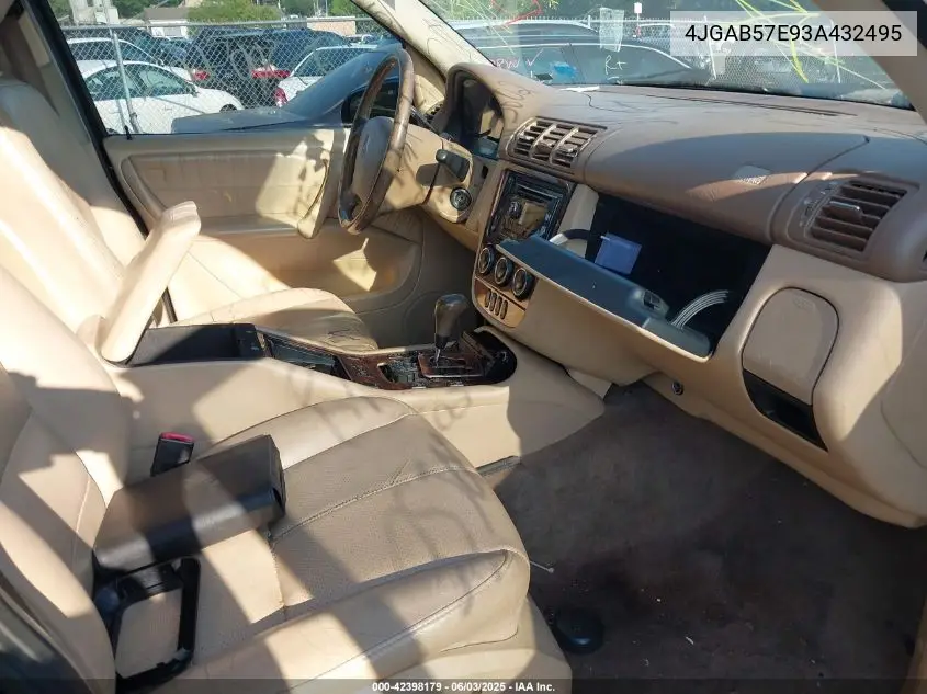 2003 Mercedes-Benz Ml 350 VIN: 4JGAB57E93A432495 Lot: 42398179