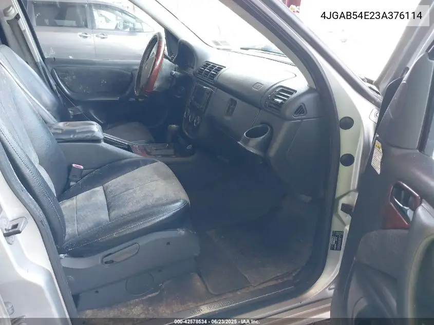 2003 Mercedes-Benz Ml 320 VIN: 4JGAB54E23A376114 Lot: 42578534
